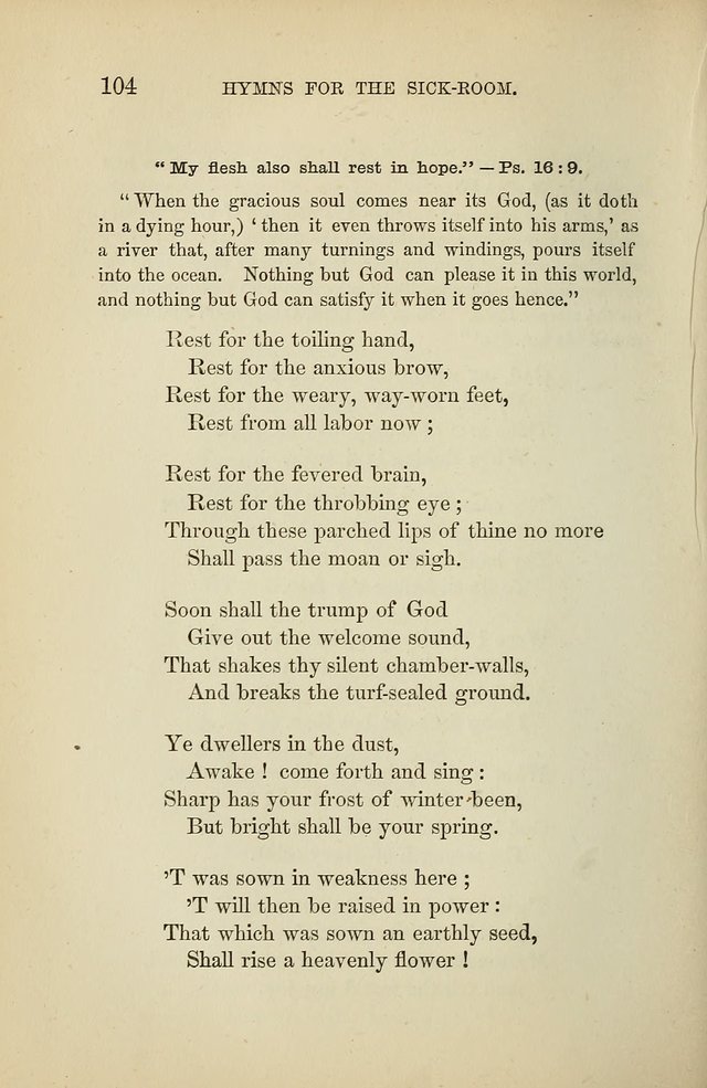 Hymns for the Sick-Room page 104