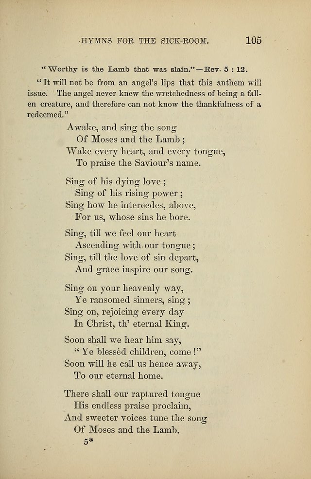 Hymns for the Sick-Room page 105
