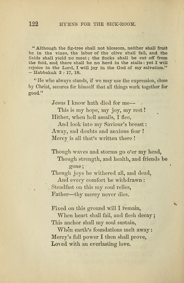 Hymns for the Sick-Room page 122