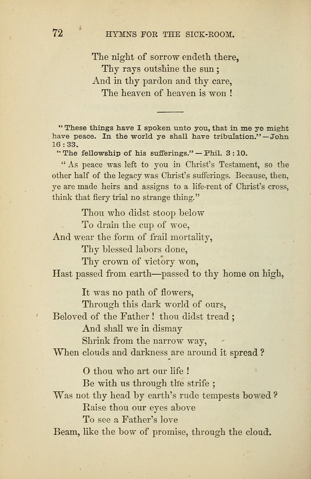Hymns for the Sick-Room page 72