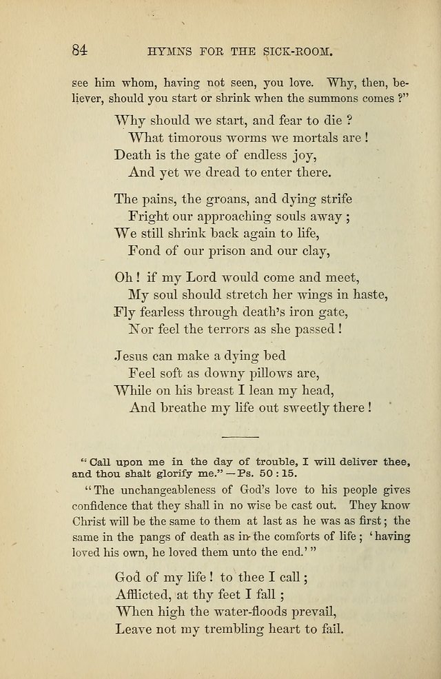 Hymns for the Sick-Room page 84