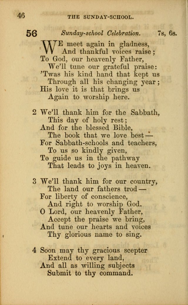 Hymns for Sunday Schools page 46