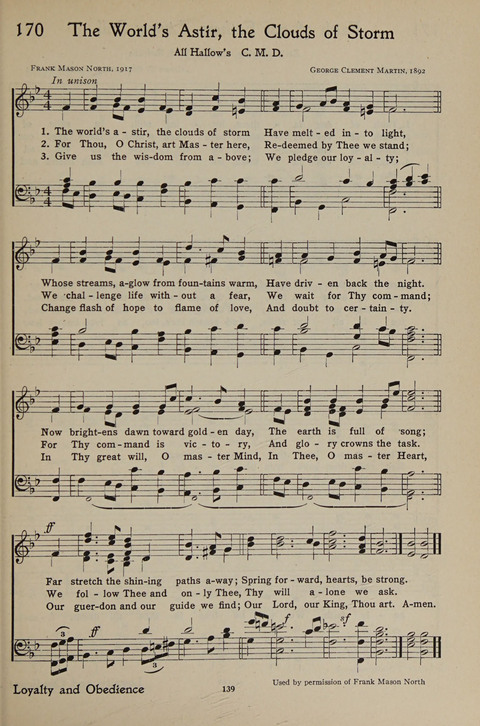 The Hymnal for Young People page 139
