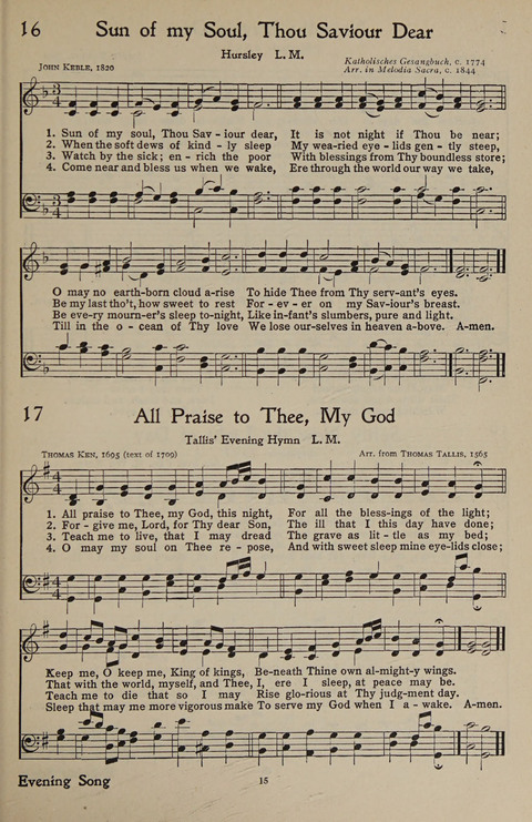 The Hymnal for Young People page 15