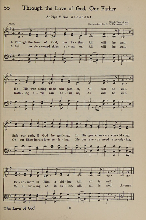 The Hymnal for Young People page 45