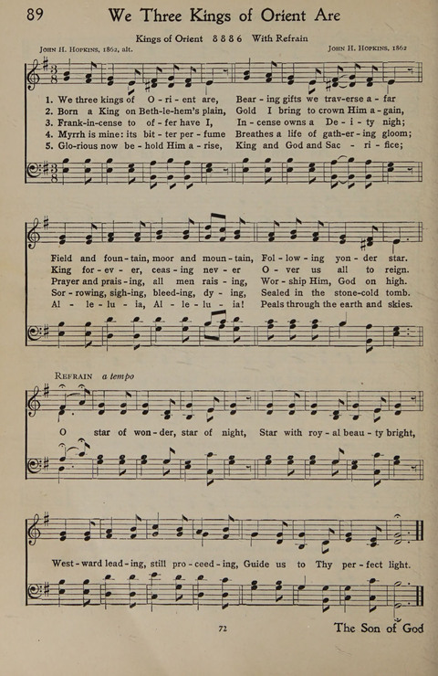 The Hymnal for Young People page 72