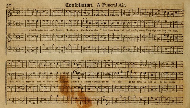 Harmonia Americana: containing a concise introduction to the grounds of music; with a variety of airs, suitable fore divine worship and the use of musical societies; consisting of three and four parts page 55