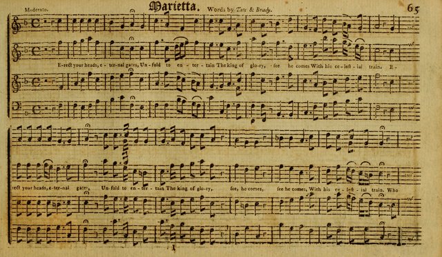 Harmonia Americana: containing a concise introduction to the grounds of music; with a variety of airs, suitable fore divine worship and the use of musical societies; consisting of three and four parts page 70