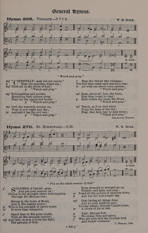 Hymns Ancient and Modern (Standard ed.) page 203