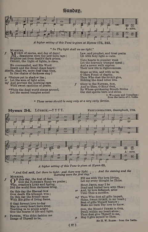 Hymns Ancient and Modern (Standard ed.) page 27