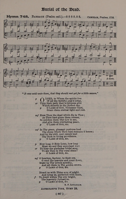 Hymns Ancient and Modern (Standard ed.) page 647