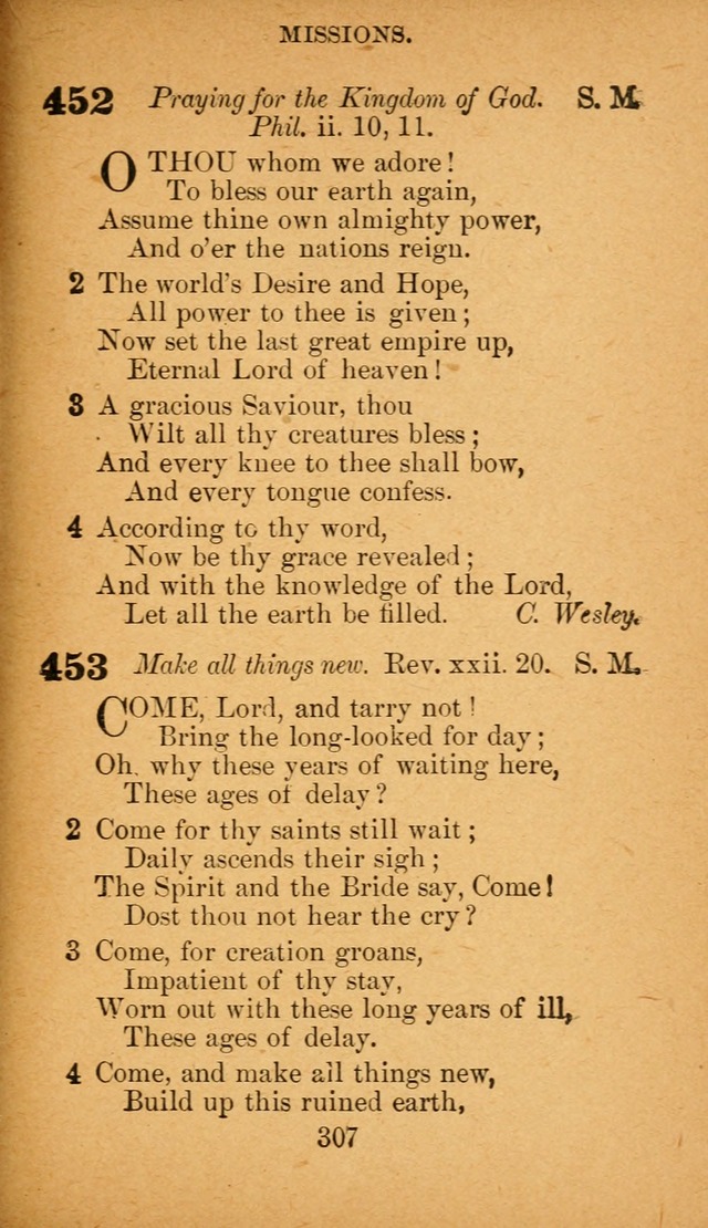 Hymnal: adapted to the doctrines and usages of the African Methodist Episcopal Church. Revised Edition page 315