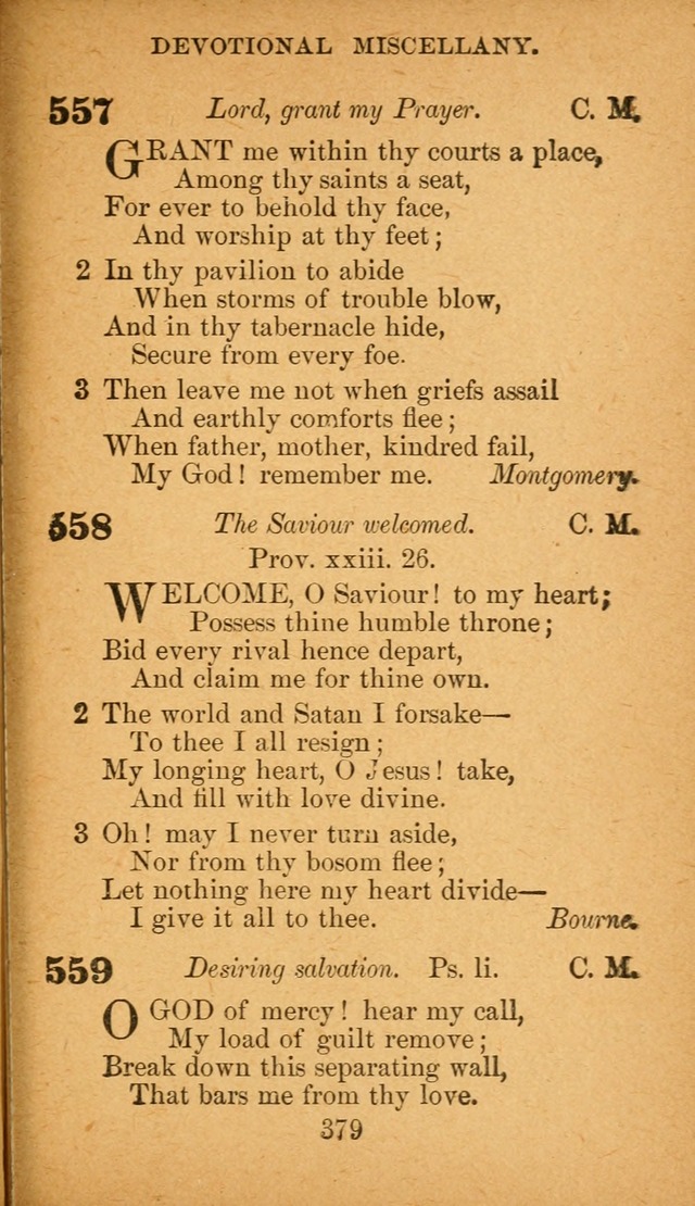Hymnal: adapted to the doctrines and usages of the African Methodist Episcopal Church. Revised Edition page 387