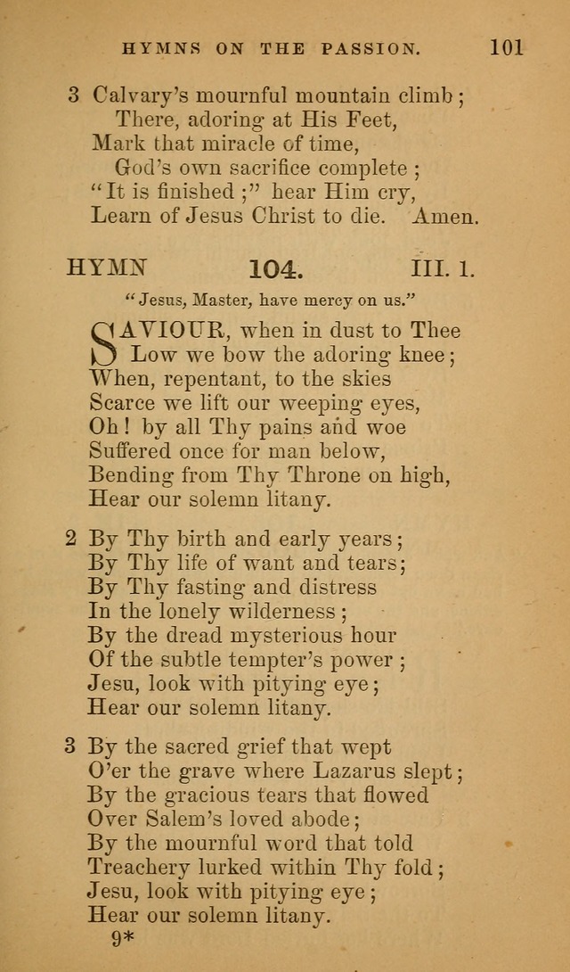 Hymns ancient and modern: for use in the services of the church, with accompanying unes page 104