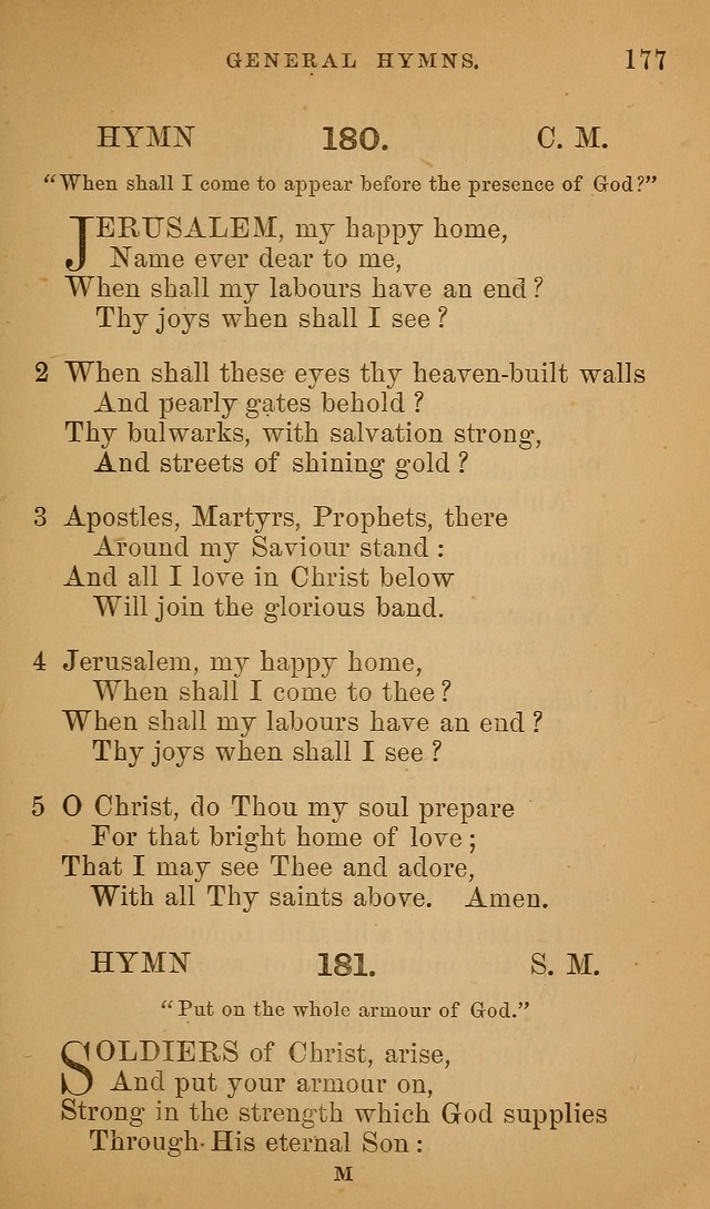 Hymns ancient and modern: for use in the services of the church, with accompanying unes page 180
