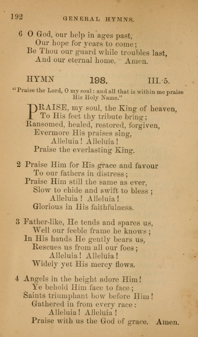 Hymns ancient and modern: for use in the services of the church, with accompanying unes page 195