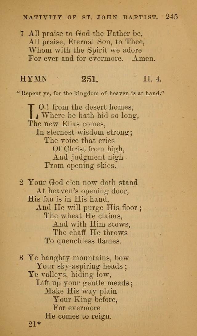 Hymns ancient and modern: for use in the services of the church, with accompanying unes page 248