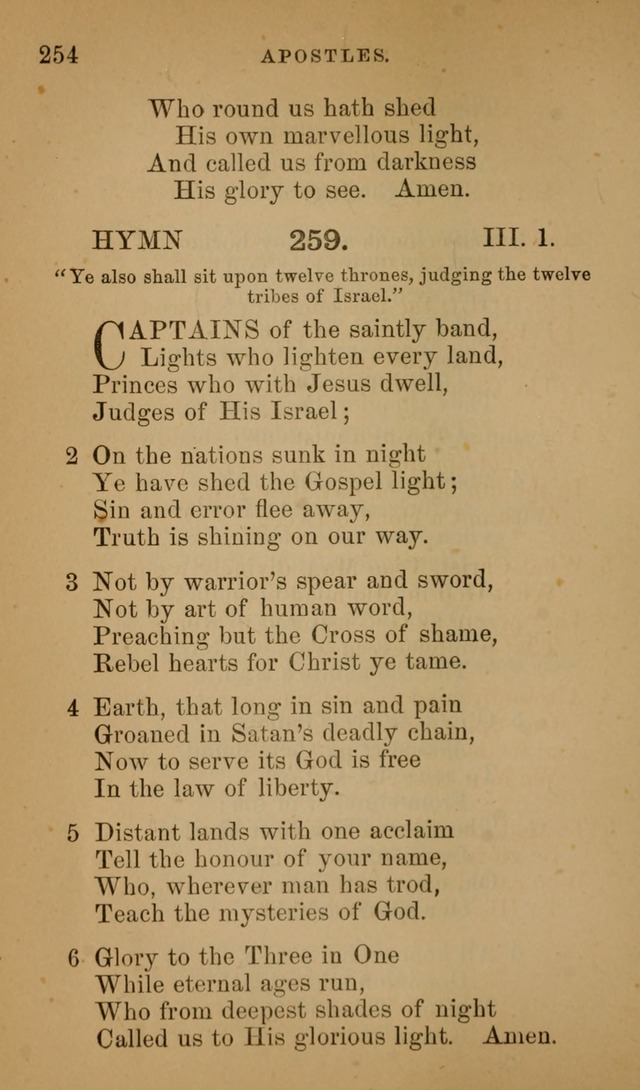Hymns ancient and modern: for use in the services of the church, with accompanying unes page 257