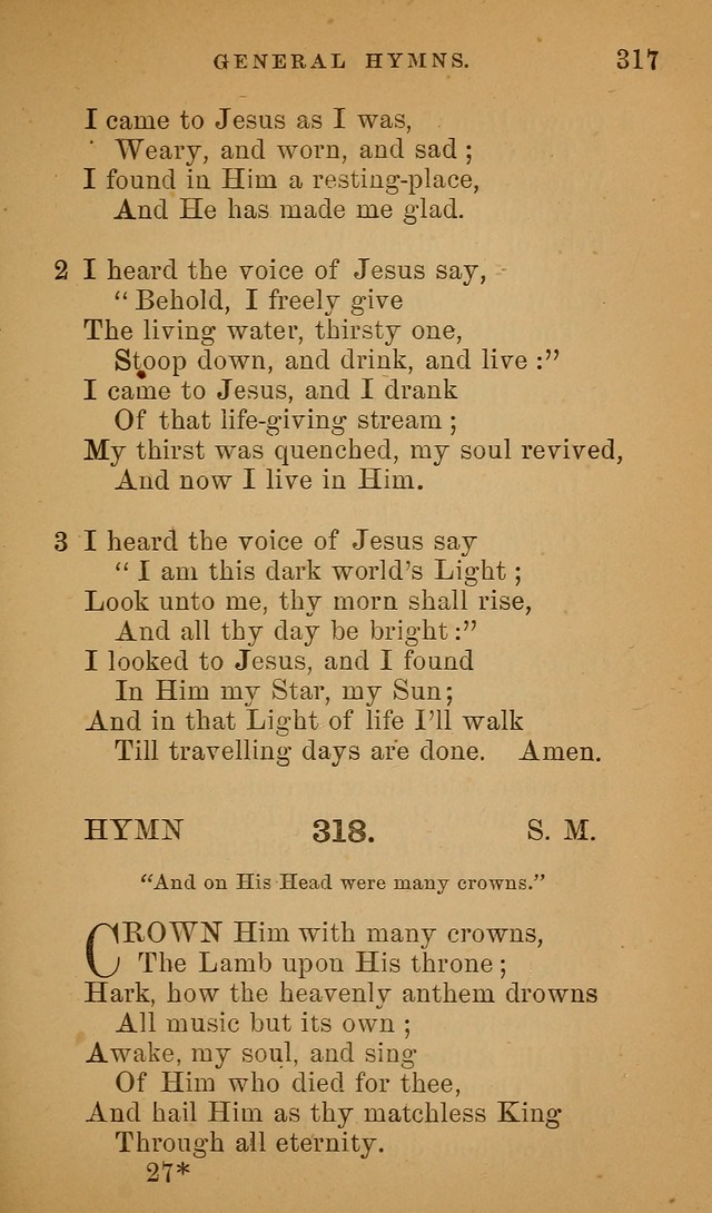 Hymns ancient and modern: for use in the services of the church, with accompanying unes page 320
