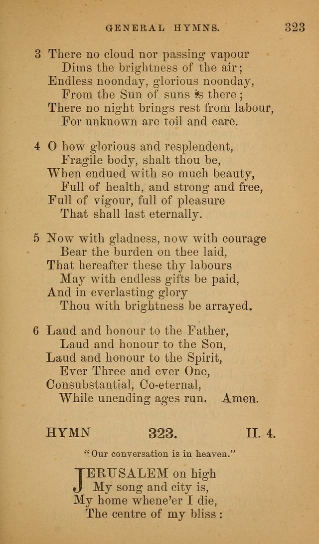 Hymns ancient and modern: for use in the services of the church, with accompanying unes page 326