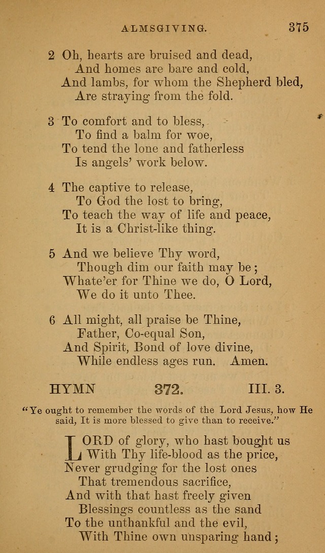 Hymns ancient and modern: for use in the services of the church, with accompanying unes page 378