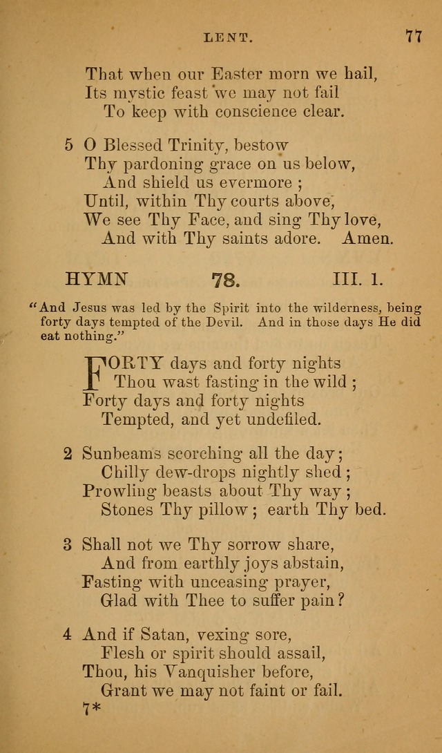 Hymns ancient and modern: for use in the services of the church, with accompanying unes page 80