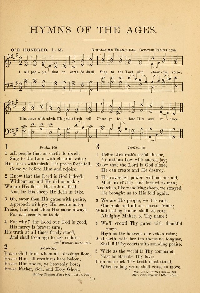 Hymns of the Ages: for Public and Social Worship page 1