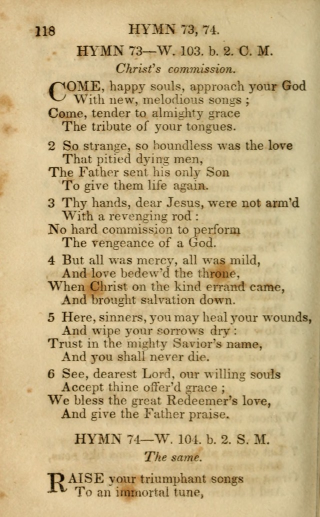 Hymns and Spiritual Songs, Original and Selected, for the Use of Christians. (5th ed.) page 128