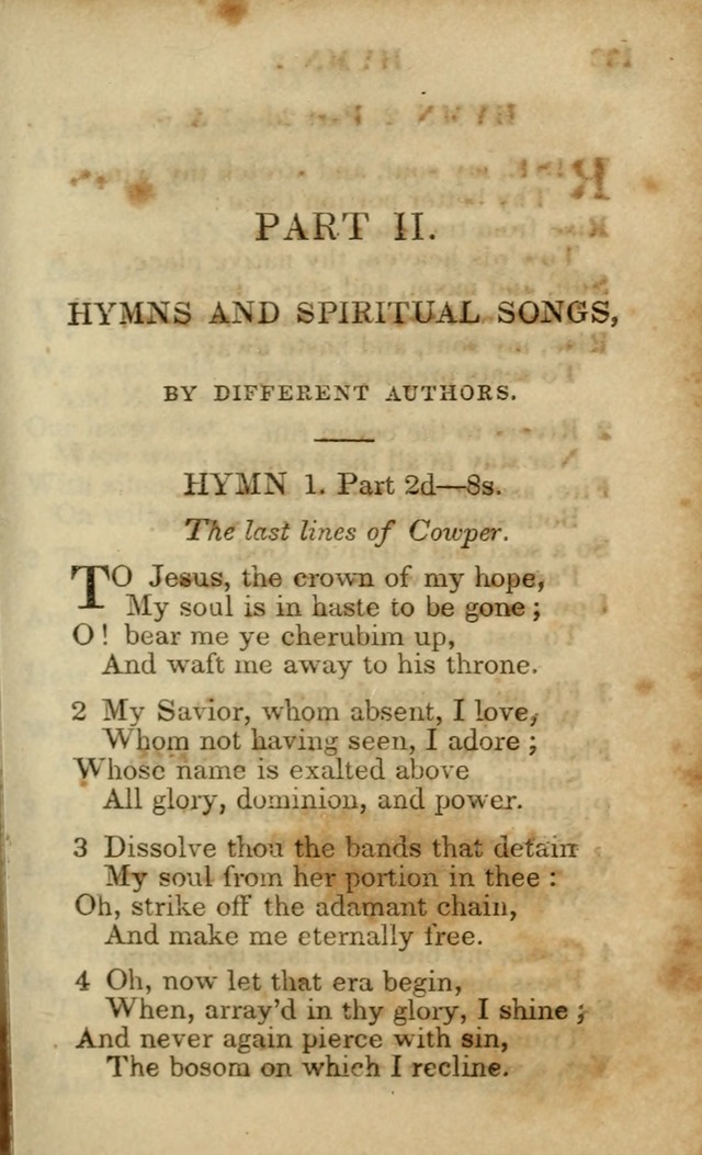 Hymns and Spiritual Songs, Original and Selected, for the Use of Christians. (5th ed.) page 141