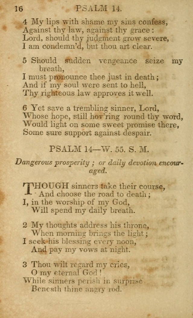 Hymns and Spiritual Songs, Original and Selected, for the Use of Christians. (5th ed.) page 16