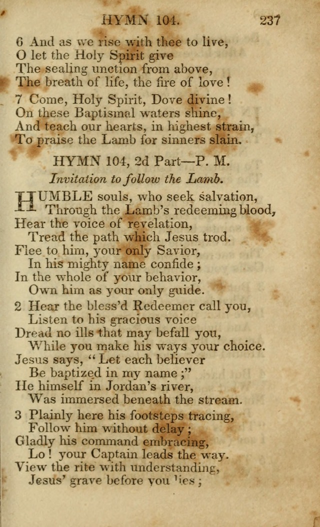 Hymns and Spiritual Songs, Original and Selected, for the Use of Christians. (5th ed.) page 247