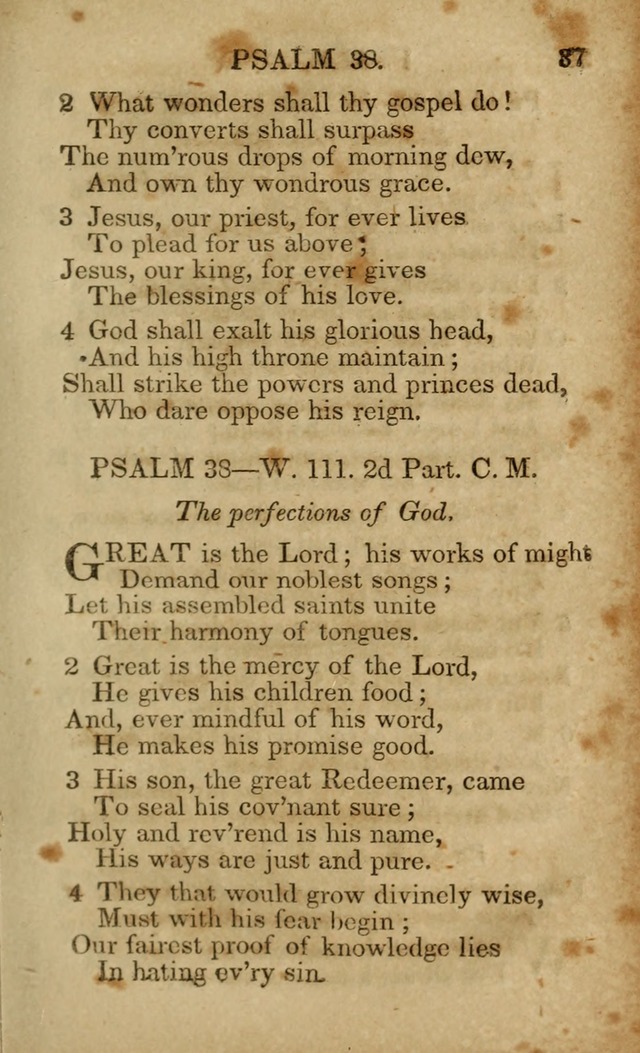 Hymns and Spiritual Songs, Original and Selected, for the Use of Christians. (5th ed.) page 37