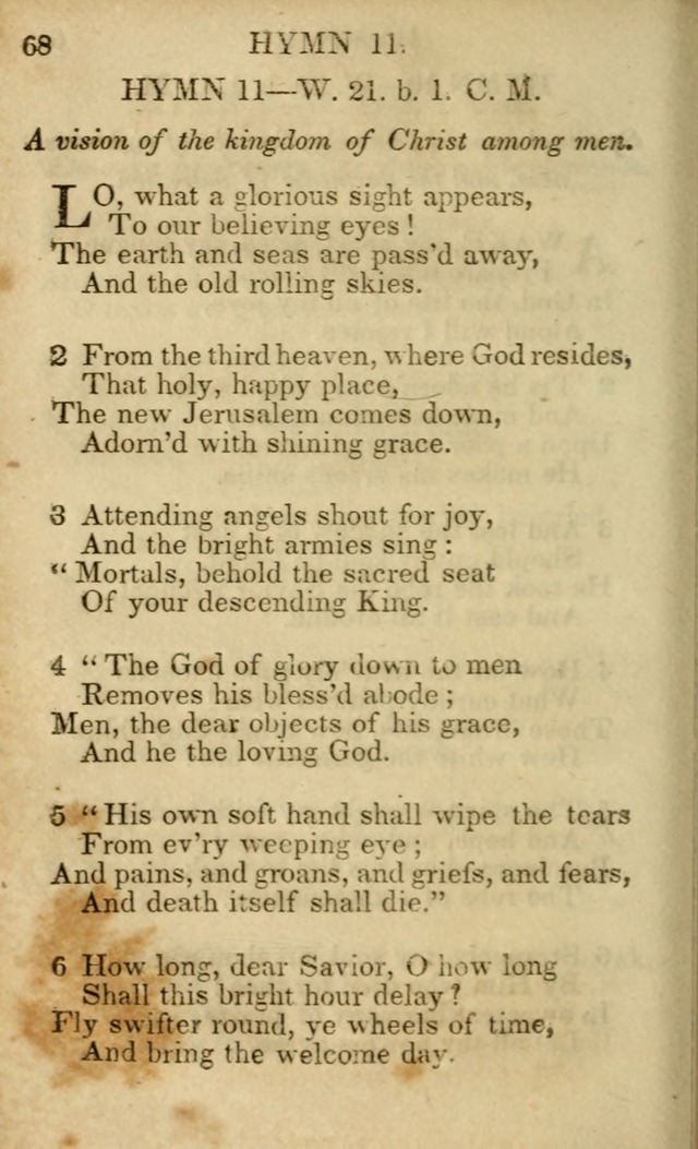 Hymns and Spiritual Songs, Original and Selected, for the Use of Christians. (5th ed.) page 68