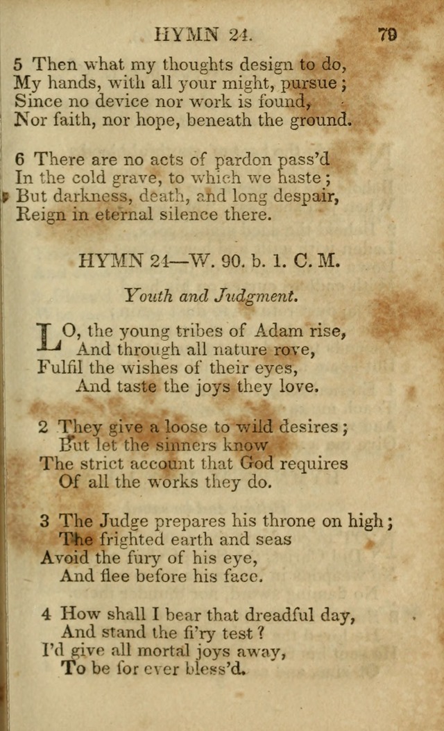 Hymns and Spiritual Songs, Original and Selected, for the Use of Christians. (5th ed.) page 79
