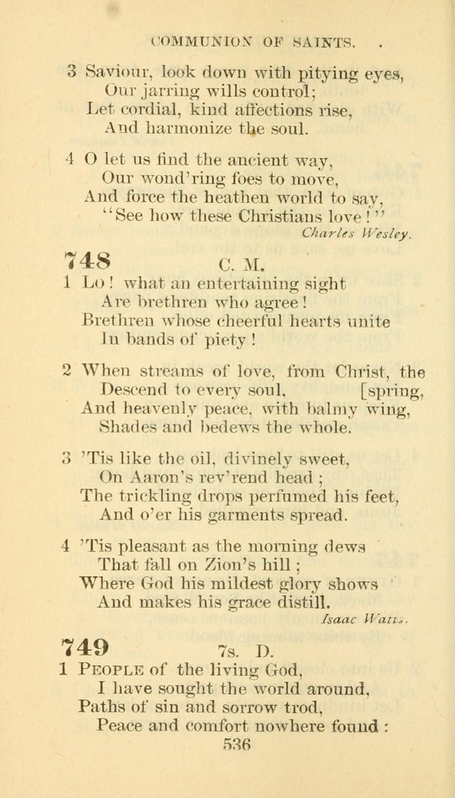 Hymn Book of the Methodist Episcopal Church, South page 543