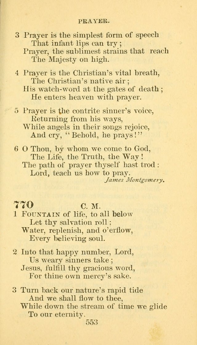 Hymn Book of the Methodist Episcopal Church, South page 560