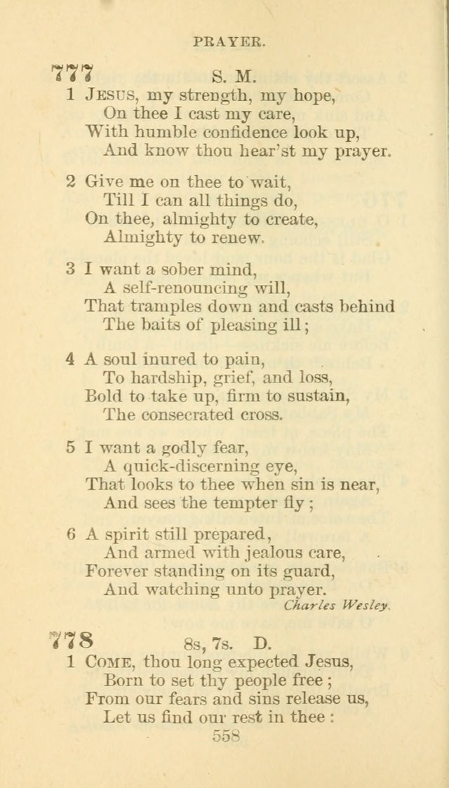 Hymn Book of the Methodist Episcopal Church, South page 565