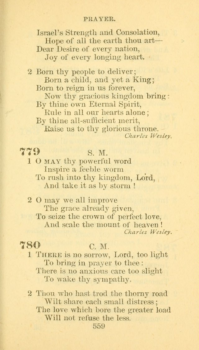 Hymn Book of the Methodist Episcopal Church, South page 566