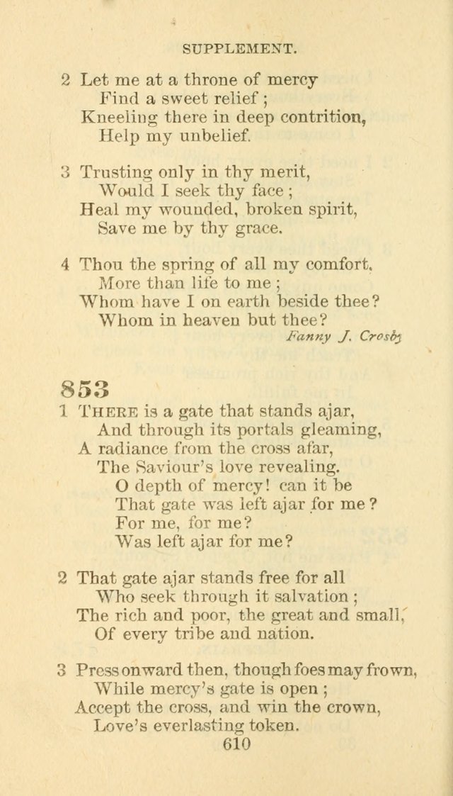 Hymn Book of the Methodist Episcopal Church, South page 617