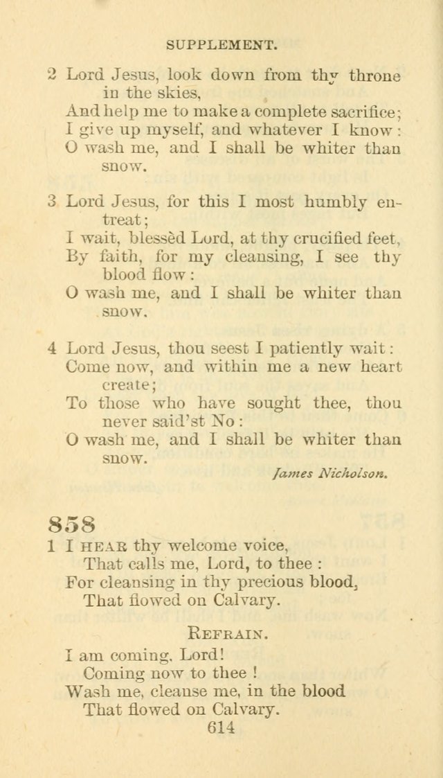 Hymn Book of the Methodist Episcopal Church, South page 621
