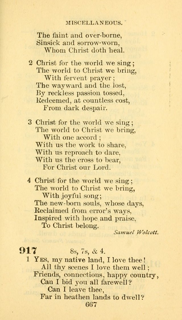 Hymn Book of the Methodist Episcopal Church, South page 674