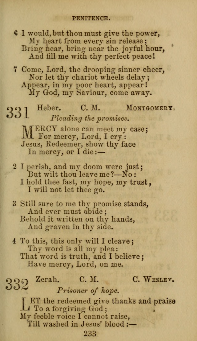 Hymn Book of the Methodist Protestant Church. (11th ed.) page 235