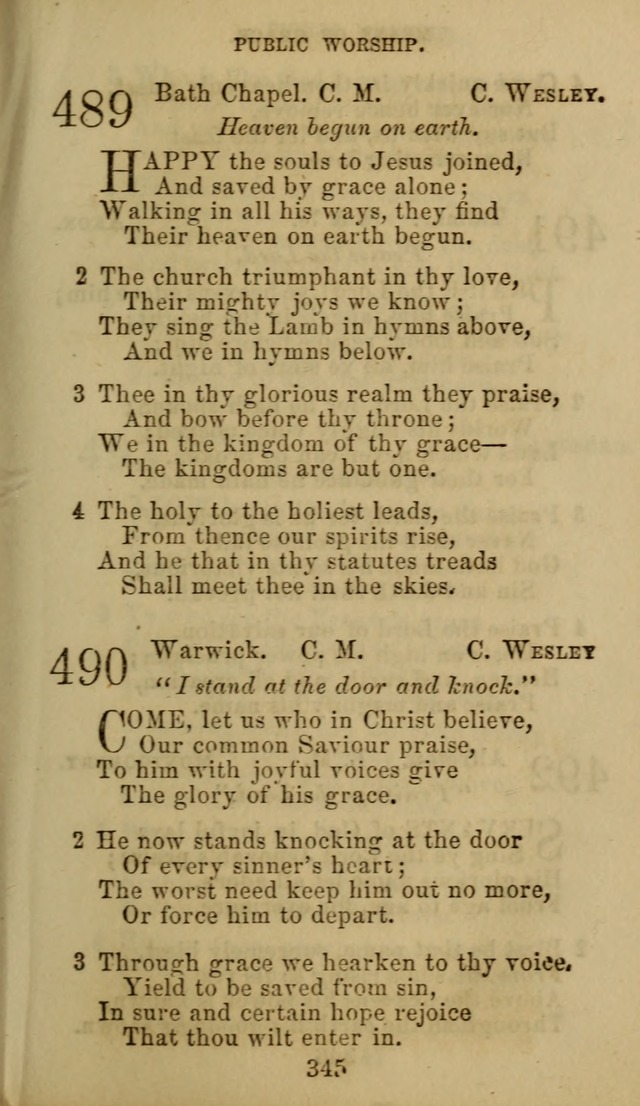 Hymn Book of the Methodist Protestant Church. (11th ed.) page 347