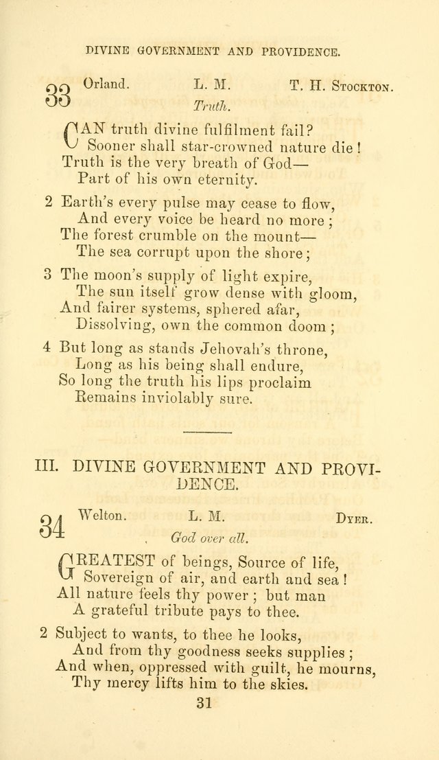 Hymn Book of the Methodist Protestant Church page 38