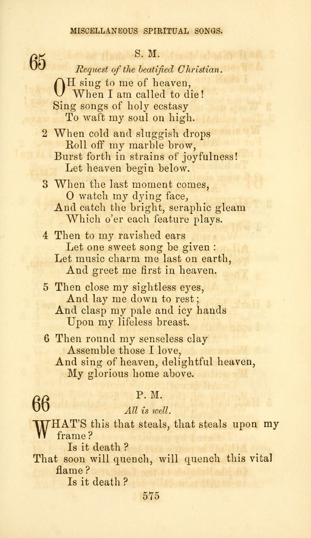 Hymn Book of the Methodist Protestant Church page 582