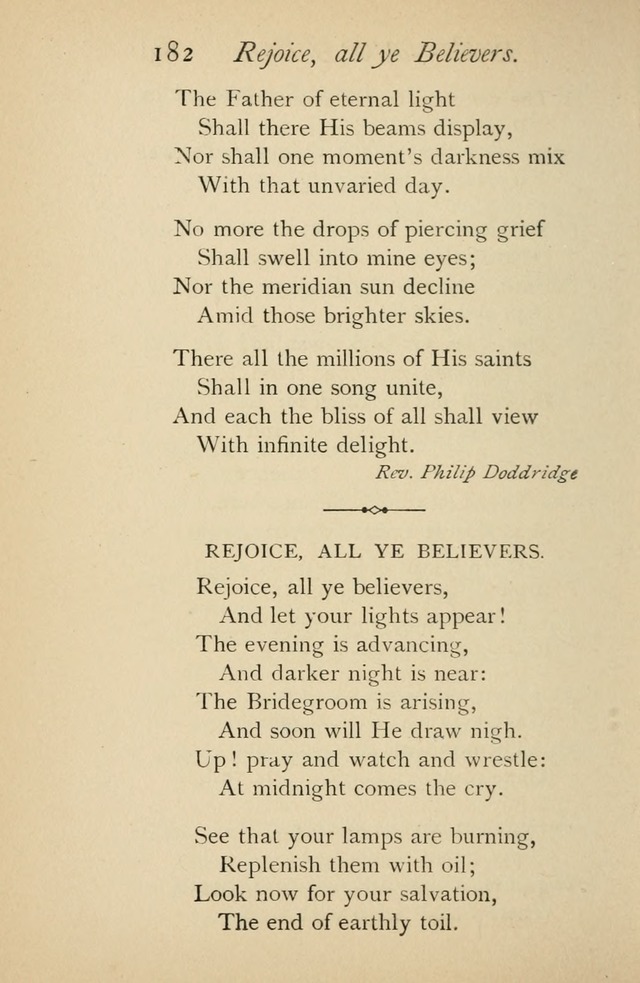 A Handy Book of Old and Familiar Hymns page 182