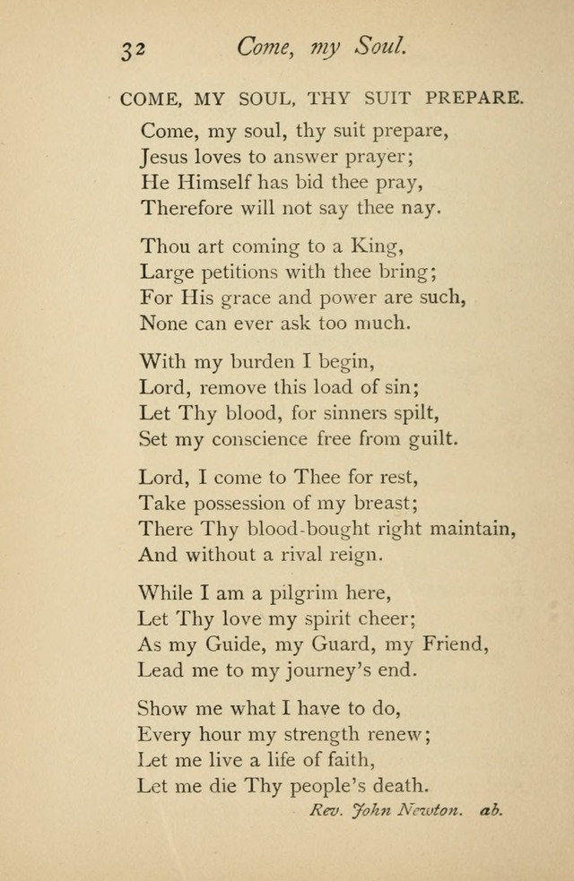 A Handy Book of Old and Familiar Hymns page 32