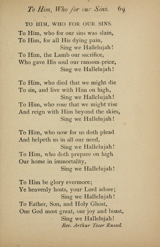 A Handy Book of Old and Familiar Hymns page 69