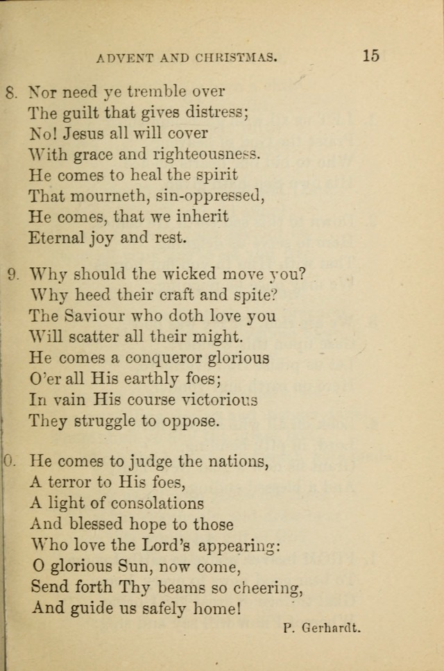 Hymn Book: for the use of Evangelical Lutheran schools and congregations page 19
