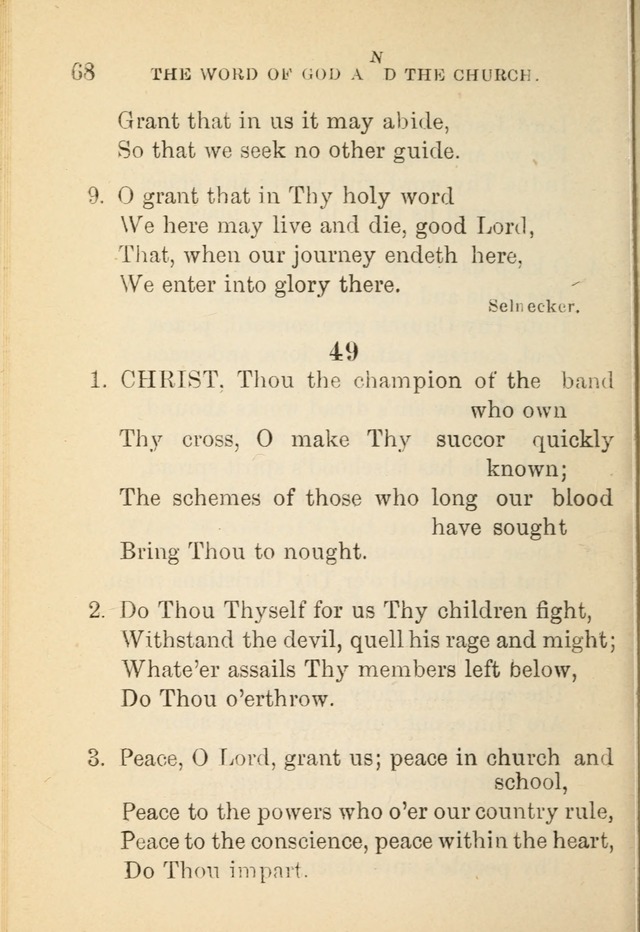 Hymn Book: for the use of Evangelical Lutheran schools and congregations page 72